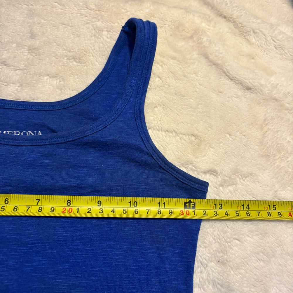Merona Tank Top XS Royal Blue Cotton Modal Stretch Soft - Picture 7 of 8